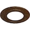 Ekena Millwork Claremont Ceiling Medallion (Canopies up to 7"), 10 5/8"OD x 5 3/4"ID x 1/2"P, Root Beer Crackle CM10CLRBC - alternate 2